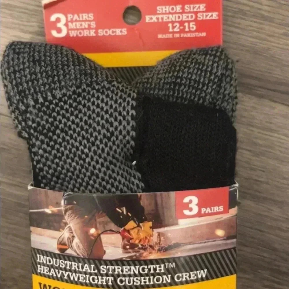 Dickies Men's Heavyweight Crew
Sock, 3 Pack Extended size 12-15 - Picture 3 of 3